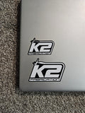 K2 Fab Logo Stickers (2 Pack)