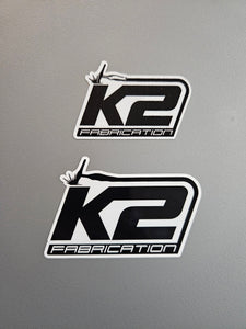 K2 Fab Logo Stickers (2 Pack)