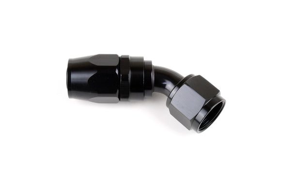 RaceFlux: 45-DEGREE Double Swivel Seal AN Hose End Fitting